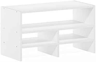 Furinno Hermite Desk Top Organizing Shelf Bookcase, White - Image 5