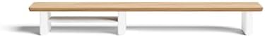 Raico Desk Cockpit Shelf Monitor Stand System Dual Screen Setup Wood Large Desk Accessory Organizer Unit (Oak, Medium v2 | 36 Inches) by RAICO
