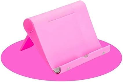 Flexible Foldable Cell Phone Tablet Desk Stand Holder Smartphone Mobile Phone Bracket for Mobilephone Stand (Pink)