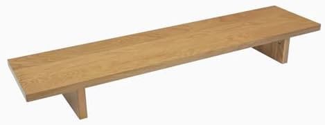 Desky Minimal Monitor Stand White Oak Hardwood by Desky