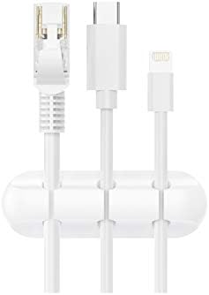 SOULWIT Cable Holder Clips, 3-Pack Cable Management Cord Organizer Clips Silicone Self Adhesive for Desktop USB Charging Cable Nightstand Power Cord Mouse Cable Wire PC Office Home - White - Image 6