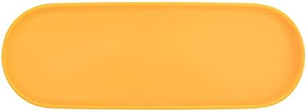 Simple Style Ceramic Sink Tray - Bathroom and Kitchen Cosmetics Dish, Candle and Perfume Tray (Yellow) - Image 3