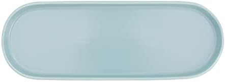 Simple Style Ceramic Sink Tray - Bathroom and Kitchen Cosmetics Dish, Candle and Perfume Tray (Blue) - Image 3