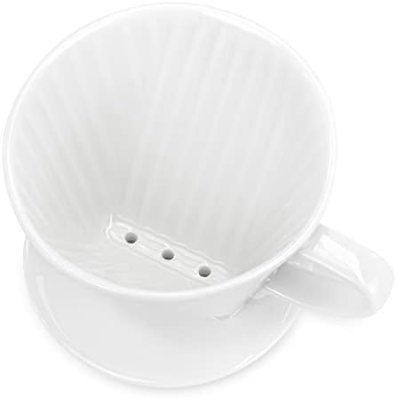 Pour Over Ceramic, Coffee Dripper Ceramic Coffee Maker,White - Image 3