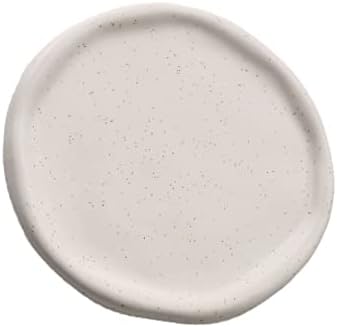 Ceramic Jewelry Tray, Ceramic Jewelry Cloud Plate Decorative Tray Trinket Dish Cute Room Decor for Rings Earrings Necklace Organizer (White Round) by Unknown