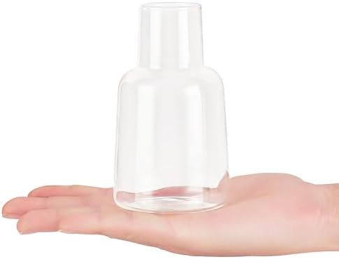 Mkono Propagation Vases 5 Glass Jars Station for Hydroponic Plants, Clear - Image 6