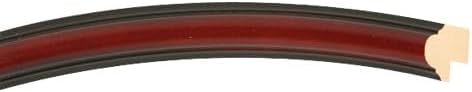 OVALCREST Oval Beveled Wall Mirror for Home Decor - Saratoga Style - Rosewood - 18x22 Outside Dimensions