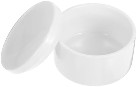 STOBAZA 3 Inch White Ceramic Jewelry Box with Lid, Small Round Porcelain Trinket Dish for Ring Earring, Minimalist Organizer Container for Vanity, DIY Paintable Favor for Wedding Valentine - Image 7