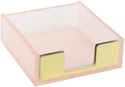 MultiBey Pink Sticky Notes Memo Pad Holder Dispenser by MultiBey