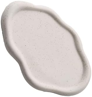 Ceramic Jewelry Tray, Ceramic Jewelry Cloud Plate Decorative Tray Trinket Dish Cute Room Decor for Rings Earrings Necklace Organizer (White Oval) - Image 6