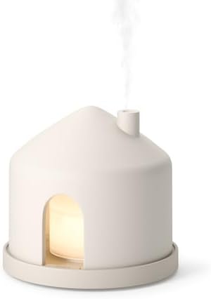 Umbra Casita Essential Oil Diffuser, USB-C with Storage, 150 ml, Sand by Umbra