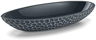 Emibele Jewelry Dish, 7" x 4" Honeycomb Resin Ring Holder Tray Key Bowl by Emibele