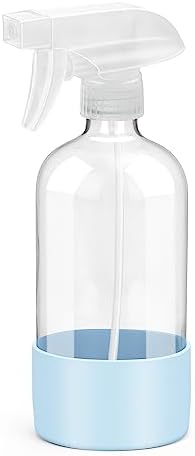 Glass Spray Bottles for Cleaning - 16 oz Spray Bottles with Silicone Sleeve by Rionisor%E2%80%94%E2%80%94HomeEssentials