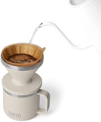 YETI Pour Over Coffee Maker Accessory Ramblers, Designed for Perfect Coffee Extraction Anywhere, Stainless Steel, fits any V60 Filter, Cape Taupe - Image 4