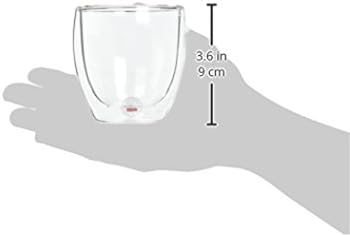 Bodum 8oz Pavina Double Wall Glasses, High Heat Borosilicate Glass, Set of 2, Clear - Image 2