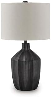 Signature Design by Ashley Jilton Table Lamp, 25-Inch Black for Nightstand by Unknown