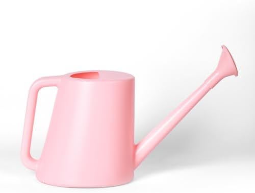 ZXJ Plant Watering Can - for Indoor and Outdoor Home Garden Plants - with Long Spout - Pink - 1/2 Gallon by ZXJ