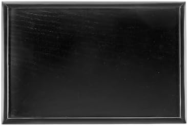 Wooden Serving Tray Rectangular Wood Serving Tray Decorative Platter, 11.8x7.9 Inch Fit for Home Decor Kitchen Coffee Table Candle Holder, (Black) by YELARXI