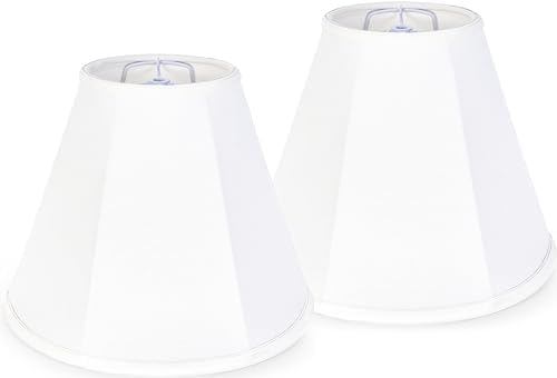 GO&SO White Bell Lamp Shades, Set of 2, 6" x 13" x 9.8" by GOSO