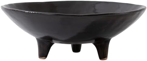 6" Decorative Bowl, Multi-Purpose Black Decorative Bowls for Keys, Candy and Home Decor, Small Ceramic Bowl by CMCHICMONDAY