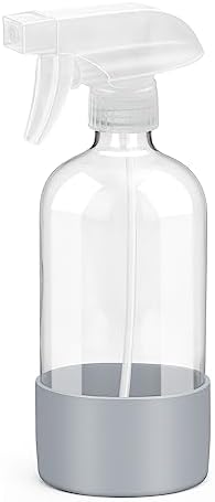 Glass Spray Bottles for Cleaning - 16 oz Spray Bottles with Silicone Sleeve by Rionisor%E2%80%94%E2%80%94HomeEssentials