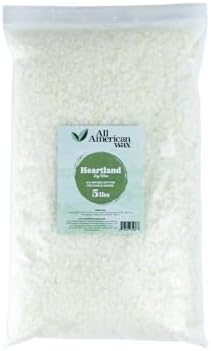 All American Wax Soy Wax Flakes – 5 lb Bag | Natural Soy Wax for Candle Making | Clean Burning, Easy to Melt, Great Scent Throw | DIY Candle Supplies by Unknown