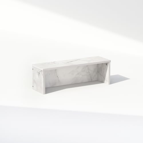 Furinno Classic Desk Organizers and Accessories, 18-Inch Desk Organizer, Desktop Organizer, for Office Supplier, Marble White - Image 4