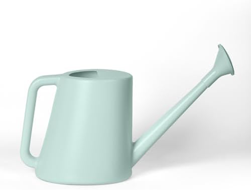 ZXJ Plant Watering Can - for Indoor and Outdoor Home Garden Plants - with Long Spout - Light Green - 1/2 Gallon by ZXJ