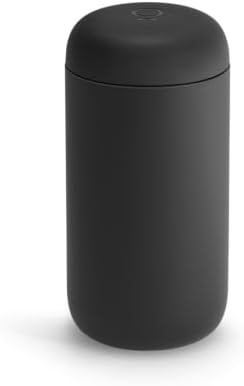 Fellow 12 oz Carter Move Travel Mug - Vacuum-Insulated Stainless Steel Travel Coffee Mug - Coffee Tumbler with Ceramic Interior and Splash Guard - Matte Black - Image 4