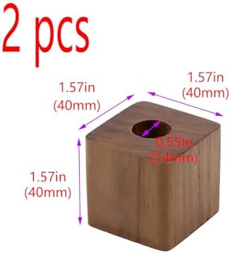 Single Pen Stand Holder,Walnut Single Pen Holder 2Pcs 4×1.4cm - Image 2
