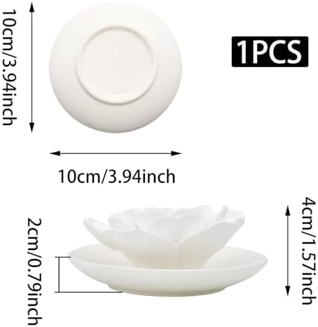 Handmade Peony Ceramic Essential Oil Mini Diffuser,Ceramic Pallet B - Image 2