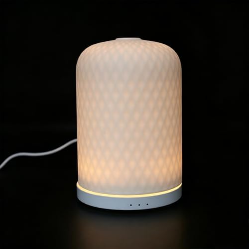 Ceramic Essential Oil Diffuser with Large Tank and LED Lights by Vaguelly
