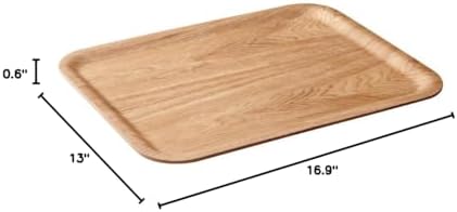 KINTO 45139 Non-Slip Tray, 16.9 x 13.0 inches (430 x 330 mm), Willow Wooden Tray - Image 6