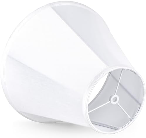 GO&SO White Bell Lamp Shade, Medium, 6"Top x 13"Bottom x 9.8"High - Image 5