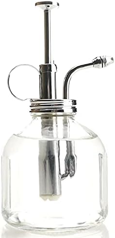 Plant Mister- Clear Color Glass Bottle & Brass Sprayer (Chrome) - Image 3