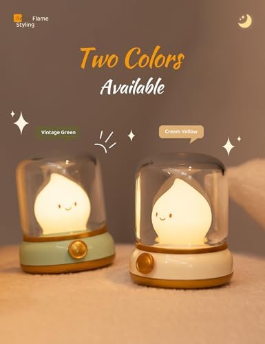 WANIDEA Night Light, Cute Night Light for Kids 2 Pack (Yellow and Green) - Image 3
