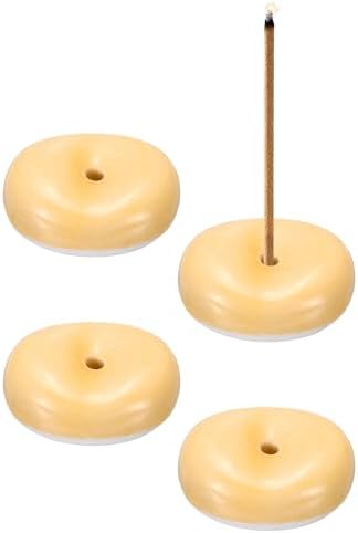 uxcell 4Pcs Ceramic Incense Holder Stick Incense Burner Holder Orange by uxcell