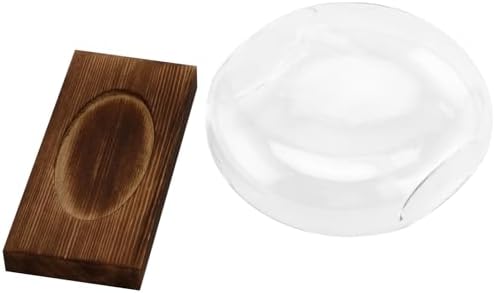 HAKZEON 4 Pack Desktop Round Glass Planter Hydroponics Vase, Glass Planter Terrarium Flower Vase with Wooden Stand, Propagated Plant Jars for Plants, Flower, Home Office Desktop Decor - Image 4