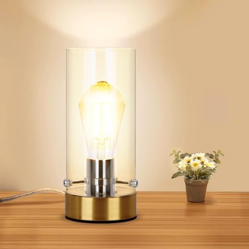 Table Lamp for Bedroom Living Room, Bedside Modern Nightstand Lamp by Kukobo