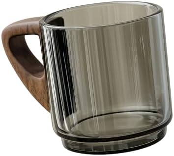 Artizan Handcrafted Glass Espresso Cup with Wooden Handle – 150 ml Small Espresso Cup, Transparent Glass Coffee Cup – Pack of 1 by ArtizanCoffeeRoasters