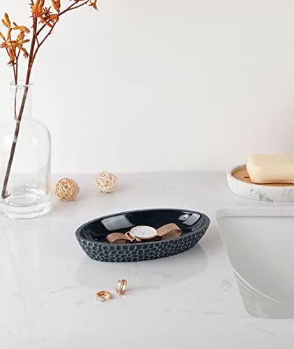 Emibele Jewelry Dish, 7" x 4" Honeycomb Resin Ring Holder Tray Key Bowl - Image 5