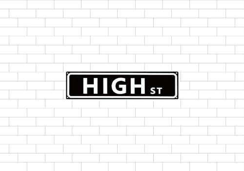 Vintage Tin High Sign Retro Metal Sign Suitable For Home Street Shop Garage Bar Farm Garden - Multi-Purpose For Indoor/Outdoor Use Plaque 4x16 Inch - Image 6