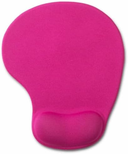 Office Mousepad with Gel Wrist Support - Ergonomic Gaming Desktop Mouse Pad Wrist Rest - Design Gamepad Mat Rubber Base for Laptop Computer -Silicone Non-Slip Special-Textured Surface (06RoseRed) by DEMONCHEST