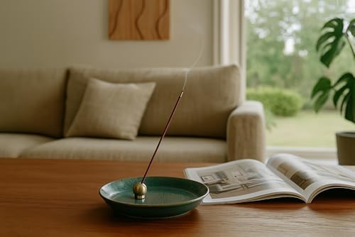 KOFUAN Brass Incense Holder Ball & Stand Set for Japanese Incense Minimalist Design Made in Japan Modern & Stylish Home Decor - Image 7