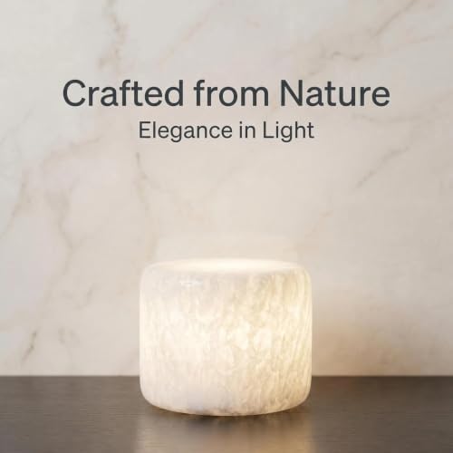 Natural Marble LED Desk Lamp Touch Control Rechargeable Dimmable - Image 4