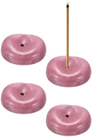 uxcell 4Pcs Ceramic Incense Holder Stick Incense Burner Holder Pink by uxcell