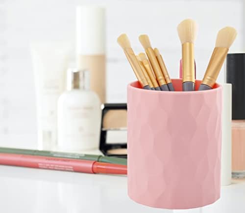 minimaliving Pen Holder,Nordic Style Silicone Waterproof Pencil Holder for Desk Simple&Modern Minimalist Makeup Organizer Multifunctional Office Supplies for Home,Kids and School (Pink) - Image 2