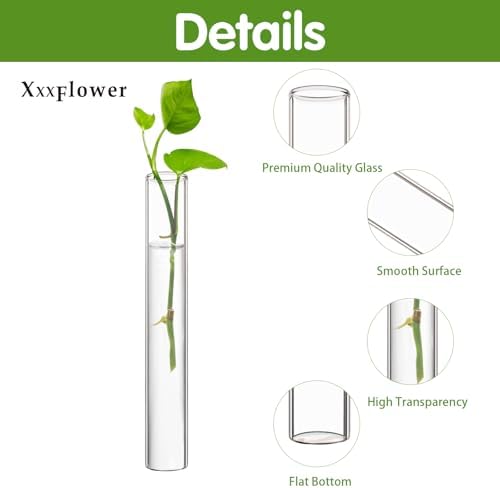 XXXFLOWER Glass Propagation Stations Accessories 4 Tube Vases - Image 4