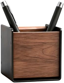 muso wood Walnut & Aluminum 1 Slot Pen Holder for Desktop by Musowood