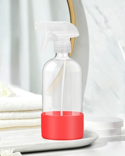 Glass Spray Bottles for Cleaning - 16 oz Spray Bottles with Silicone Sleeve - Image 5